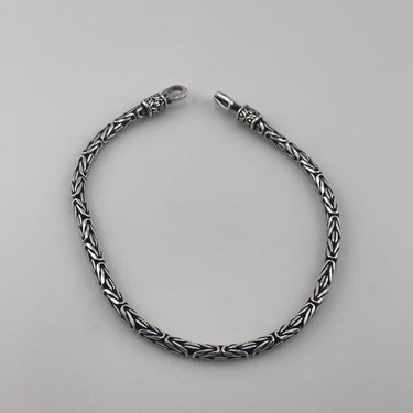 Pulsera Bizantino de Plata 3mm